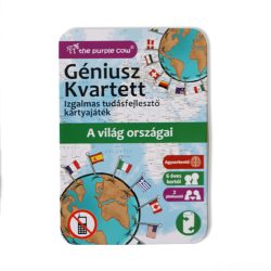   Géniusz Kvartett: A világ országai - ismeretterjesztő kártyajáték