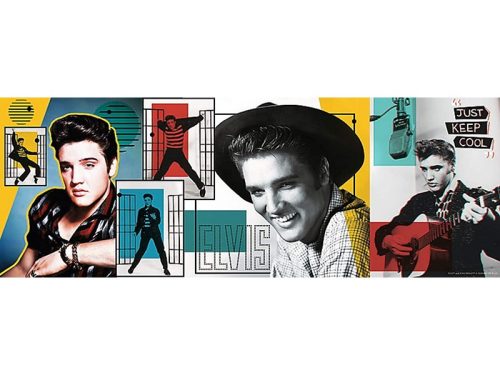 Trefl Elvis Presley kollázs - 500 db-os panoráma puzzle 29510
