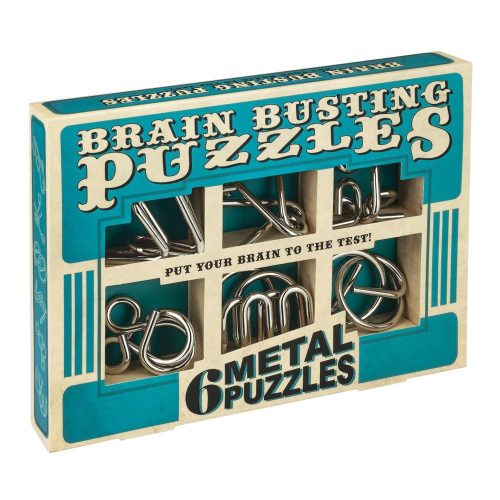 Brainbusting 6db-os Professor Puzzle fém ördöglakat szett