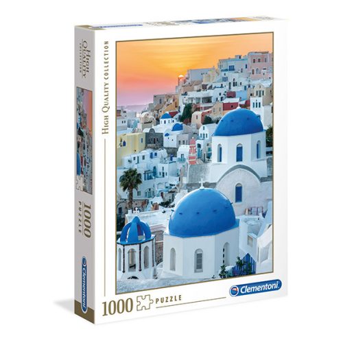Puzzle 1000 db-os - Santorini - Clementoni (39480)