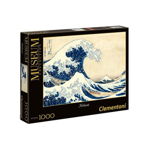 Puzzle 1000 db-os - Museum Collection - Hokusai - A nagy hullám Kanagavánál - Clementoni 39378