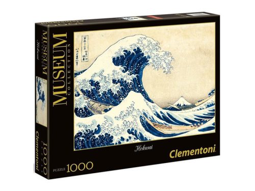 Puzzle 1000 db-os - Museum Collection - Hokusai - A nagy hullám Kanagawánál - Clementoni 39378
