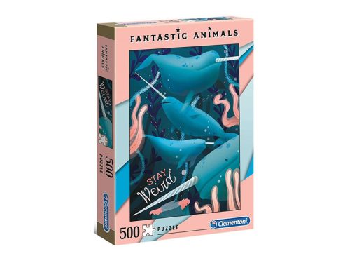 Puzzle 500 db-os - Fantastic Animals: Narválok - Clementoni 35070