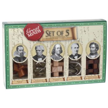 Nagy Elmék Professor Puzzle 5db-os ördöglakat szett