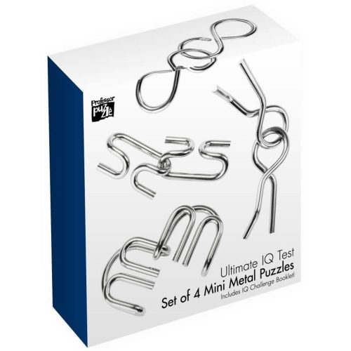 Ultimate IQ 4 db-os Professor Puzzle fém ördöglakat szett