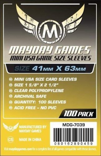 Standard Mini USA Card Sleeves (41x63mm) - 100db - MDG-7039