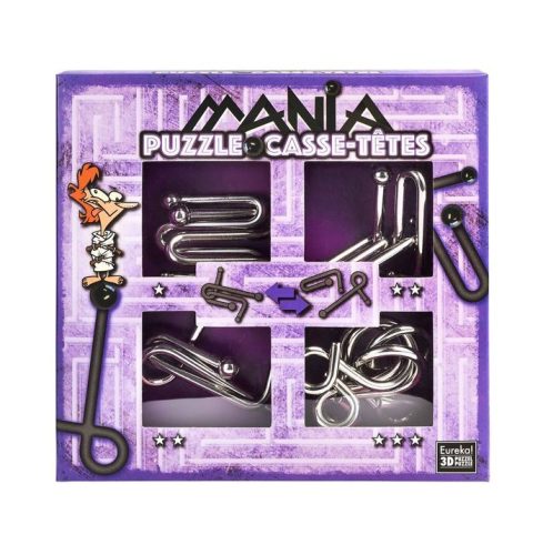 Puzzle Mania - Purple - fém ördöglakat