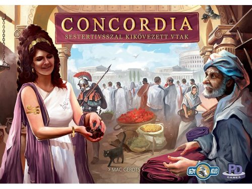 Concordia: Sestertiussal kikövezett utak társasjáték