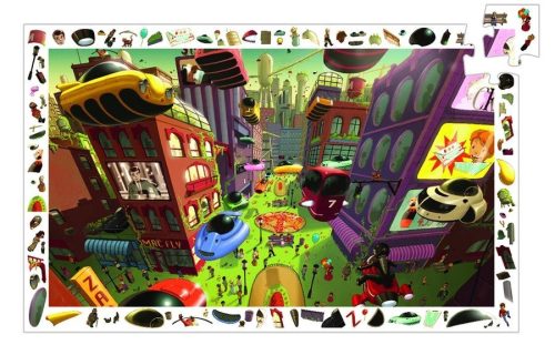 A jövő városa, 200 db-os megfigyelő puzzle - City of the futur - 200pcs - Djeco