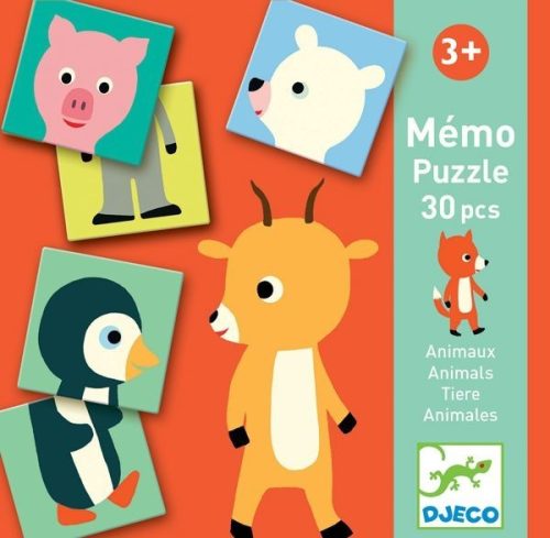 Állati párosító - Párosító memóri játék - Memo Animo-puzzle