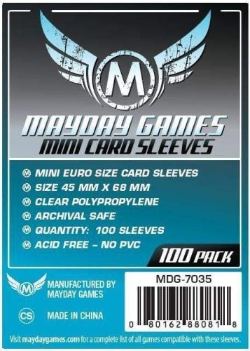 Standard Mini Euro Card Sleeves (45x68mm) - 100db - MDG-7035