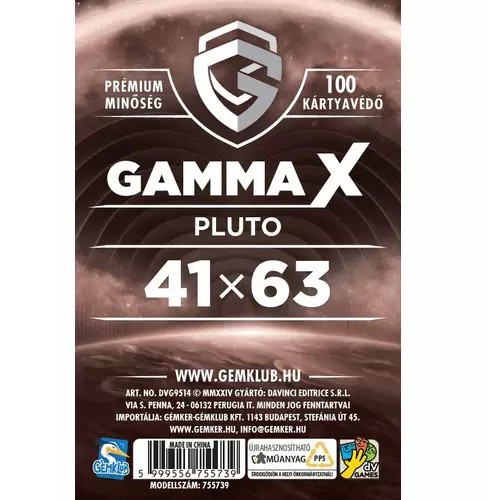 GK Gamma X - Pluto kártyavédő (41x63 mm)