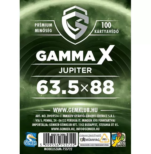 GK Gamma X - Jupiter kártyavédő (63,5x88 mm)