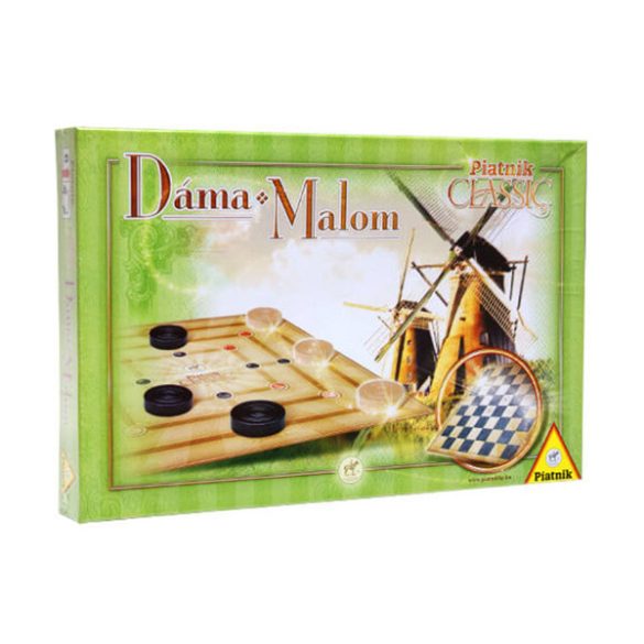 Dáma / Malom Classic társasjáték Piatnik
