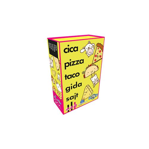 Cica, pizza, taco, gida, sajt társasjáték