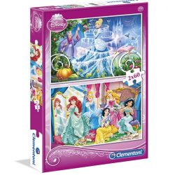   Puzzle 2x60 db-os - Hamupipőke és Disney Hercegnők - Clementoni (07115)
