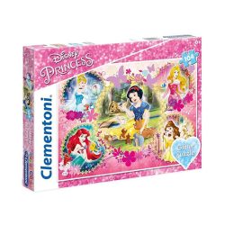   Puzzle 104 db-os - Hercegnők csillámos puzzle - Clementoni (20134)