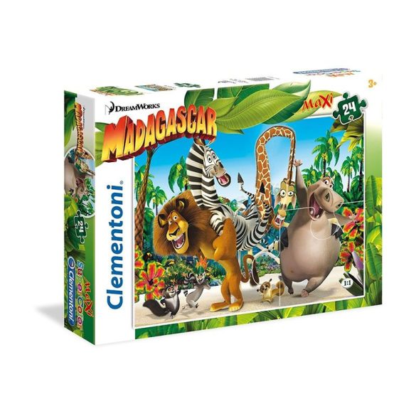 Madagaszkár 24 db-os Super Color maxi puzzle - Clementoni (24043)