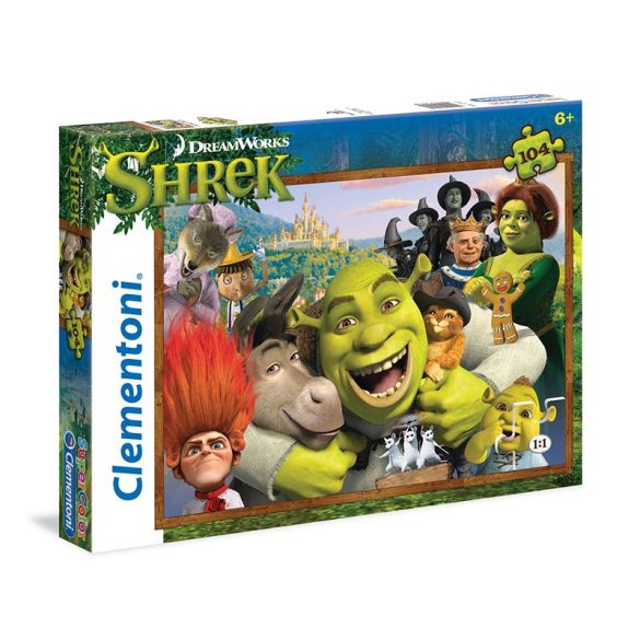 Puzzle 104 db-os - Shrek és barátai - Clementoni (27943)