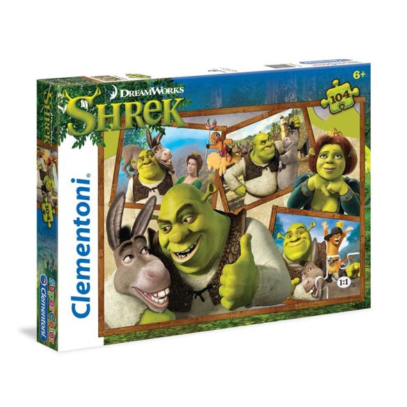 Puzzle 104 db-os - Shrek - Clementoni (27944)