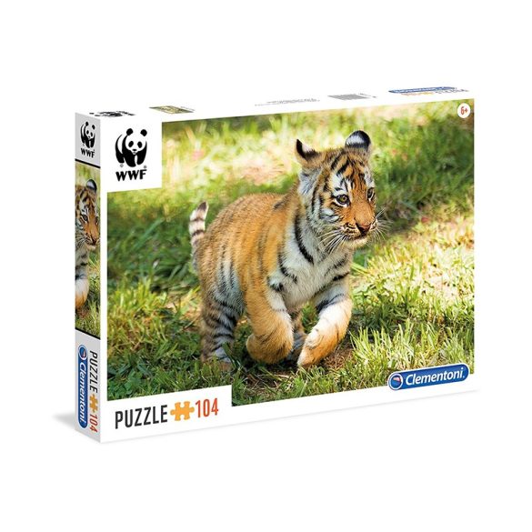 Puzzle 104 db-os - WWF Tigris kölyök - Clementoni (27998)