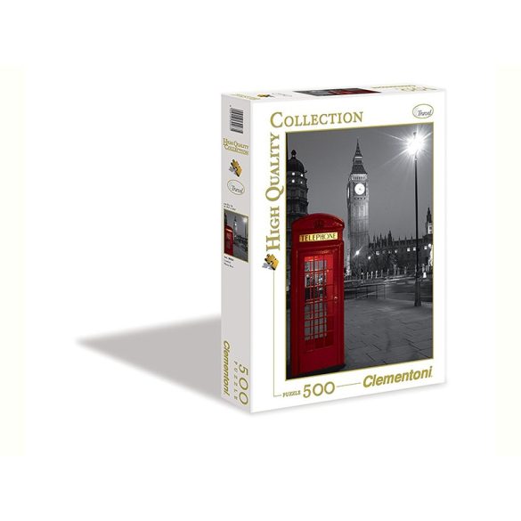 Puzzle 500 db-os - London telefonfülke - Clementoni (30263)