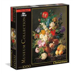   Clementoni 1000 db-os Múzeum Kollekció puzzle négyzet alakú dobozban - Van Dael - Csendélet gyümölcsökkel 94928