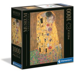   Clementoni 1000 db-os puzzle Múzeum Kollekció puzzle négyzet alakú dobozban - Klimt - Csók 98307