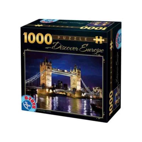 D-Toys 1000 db-os puzzle - Discovering Europe: Tower Bridge, London - 65995