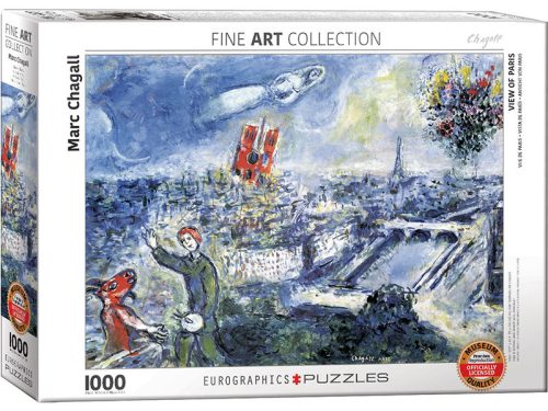 Eurographics 1000 db-os puzzle - Marc Chagall: Le Bouquet de Paris - 6000-0850