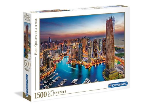 Puzzle 1500 db-os - Dubai Marina - Clementoni 31814