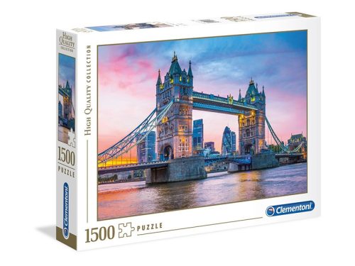 Puzzle 1500 db-os - Naplemente és a Tower Bridge - Clementoni 31816