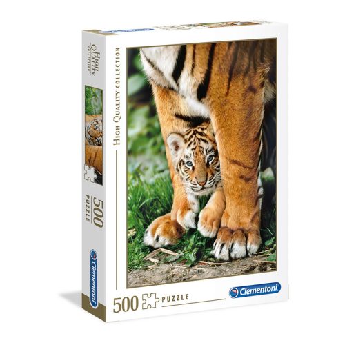 Puzzle 500 db-os - Bengáli tigris kölyök - Clementoni 35046