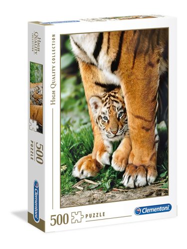 Puzzle 500 db-os - Bengáli tigris kölyök - Clementoni 35046