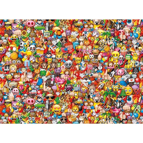 Puzzle 1000 db-os - Emoji, A lehetetlen puzzle - Clementoni (39388)