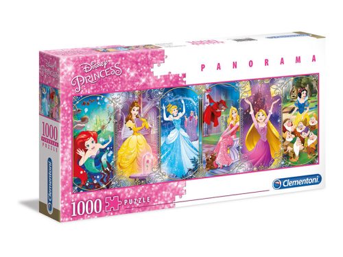 Puzzle 1000 db-os Panoráma - Disney hercegnők - Clementoni 39444