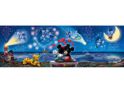 Puzzle 1000 db-os Panorama - Mickey & Minnie - Clementoni 39449