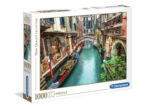 Puzzle 1000 db-os - Velencei csatorna - Clementoni 39458