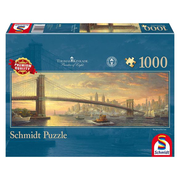 Puzzle 1000 db-os - Brooklyn híd, New York - Schmidt 59476