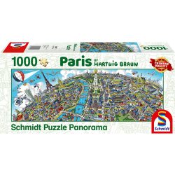   Panoráma Puzzle 1000 db-os - Hartwig Braun: Párizs - Schmidt 59597