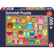 Puzzle 500 db-os - Baglyok - Schmidt 58196