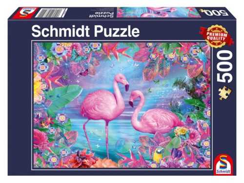 Puzzle 500 db-os - Flamingos - Schmidt 58342