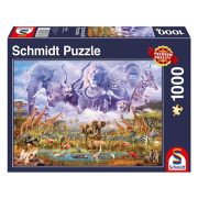 Puzzle 1000 db-os - Állatok az oázisnál - Schmidt 58356