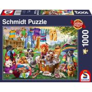 Puzzle 1000 db-os - Crazy garden of pets - Schmidt 58978