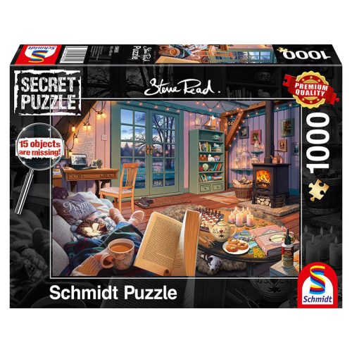 Puzzle 1000 db-os - Hétvégi pihenés - Secret puzzle - Schmidt (59655)