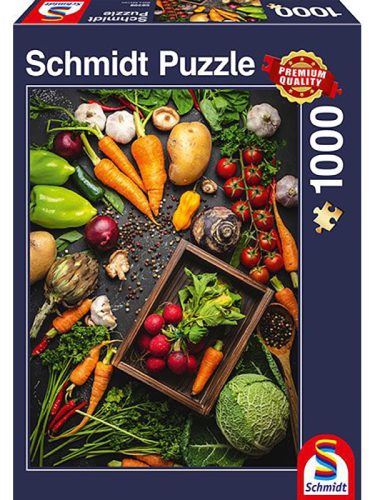 Puzzle 1000 db-os - Isteni zöldségek - Schmidt 58398