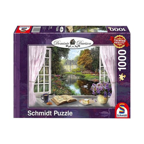 Puzzle 1000 db-os - Kilátás a kastélyparkra - Dominic Davison - Schmidt 59590