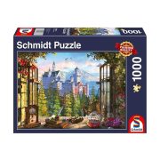 Puzzle 1000 db-os - Kilátás a meseszép kastélyra - Schmidt 58386