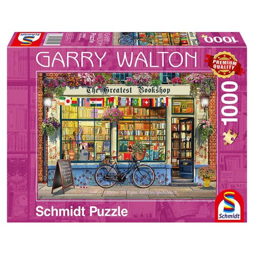 Puzzle 1000 db-os - Könyvesbolt, Garry Walton - Schmidt (59604)