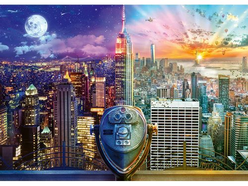 Puzzle 1000 db-os - New York, Night and Day - Lars Stewart - Schmidt 59905